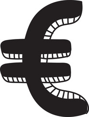 money hand drawn illustration