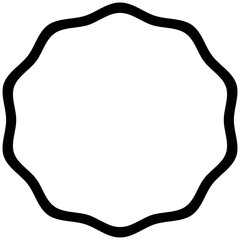 Black Circle frame for text 