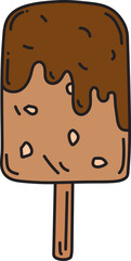 ice cream hand drawn icon