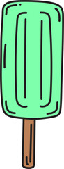 ice cream hand drawn icon