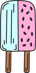 ice cream hand drawn icon