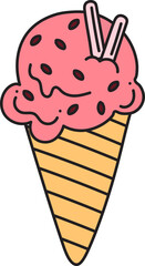 ice cream hand drawn icon