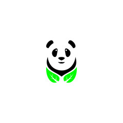 panda logo design vector