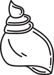 sea animal drawn icon