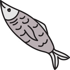 sea animal drawn icon