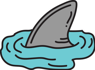 sea animal drawn icon