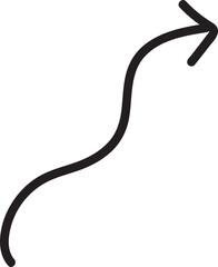 arrow hand drawn icon