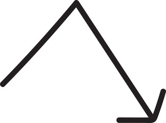 arrow hand drawn icon