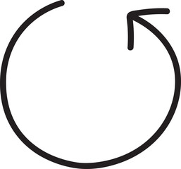 arrow hand drawn icon