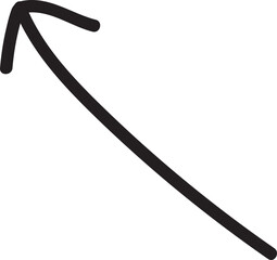 arrow hand drawn icon