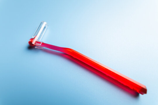 Macro shot of a specialized interdental brush for cleaning teeth and a system of braces. Dental and orthodontic concept
