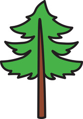 camping material hand drawn icon