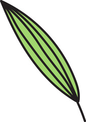 Obraz premium leaf hand drawn icon