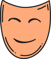 Obraz premium birthday material hand drawn icon