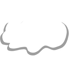 Fototapeta premium Illustration white cloud on white background 
