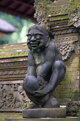 Fototapeta na wymiar Bali, Indonesia, 2019. Hinduism statue in park