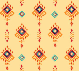 geometric ethnic vintage texture vector art design. textile fashion pattern line  ikat seamless pattern and batik fabric texture asian background wallpaper geometry indian. Ethnic abstract ikat art .