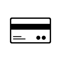 credit card icon vector. used for business, financial, payment symbols and more