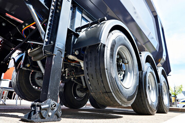 Fototapeta premium Truck crane support