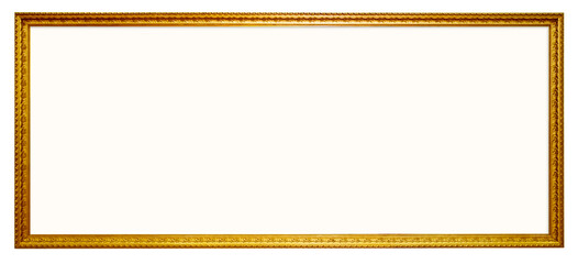 Golden Picture Frame and wooden floor photo