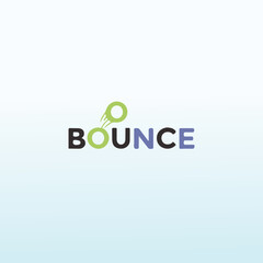 Letter Bounce vector logo design