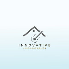 music Crack House vector logo design