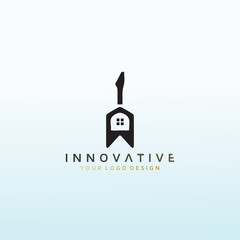 music Crack House vector logo design