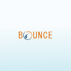 Letter Bounce vector logo design