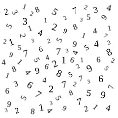 background of scattered numbers