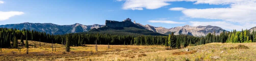 Beautiful Colorado Rocky Mountains on a hike up West Elk Peak.  Near Gunnison - obrazy, fototapety, plakaty
