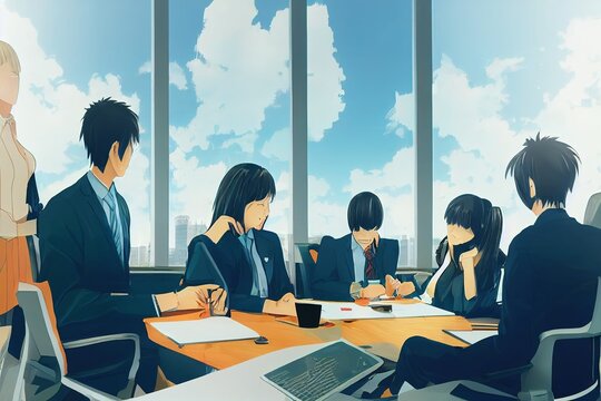 Anime meeting by ShiningGreyMoon on DeviantArt