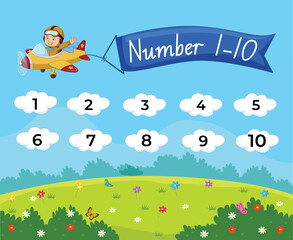 FLYING NUMBERS LEARNING FOR KIDS