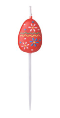 Red easter egg cake candle