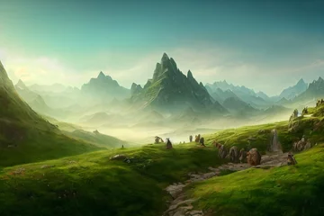 Keuken foto achterwand Fantasie landschap Beautiful fantasy landscape