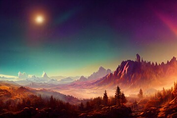 Beautiful fantasy landscape