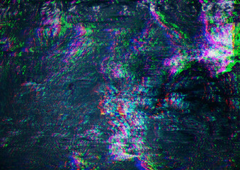 Obraz premium abstract distorted glitch texture