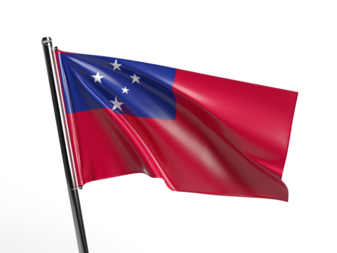 Samoa flag - Powered by Adobe