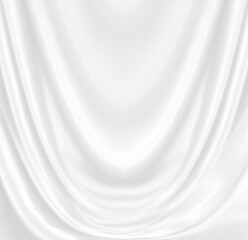 Curtain white wave and soft shadow. frabic shapes curve designs.
abstract backround on isolated. 