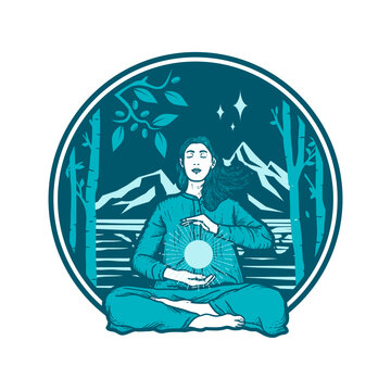 woman in yoga pose