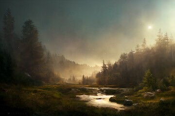 Beautiful fantasy landscape