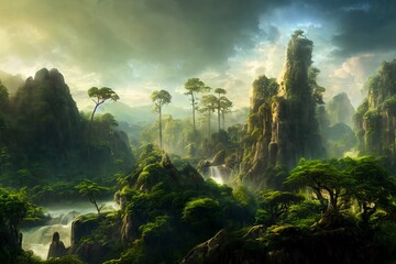Beautiful fantasy landscape