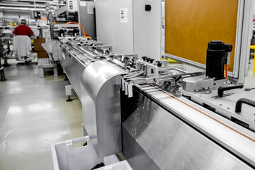 Food industry - chocolates factory automated industrial equipment
