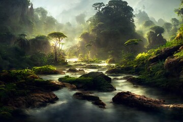 Beautiful fantasy landscape