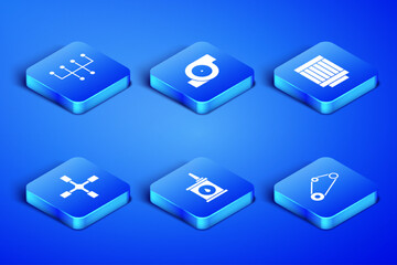 Set Timing belt kit, Gear shifter, Canister for motor oil, Wheel wrench, Automotive turbocharger and Car air filter icon. Vector