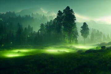 Fototapeta premium Beautiful fantasy landscape