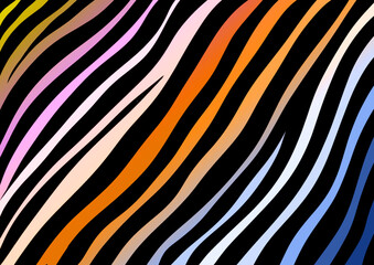 colorful zebra skin texture print pattern design © Sylvia