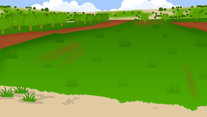 Green Pasture Cartoon