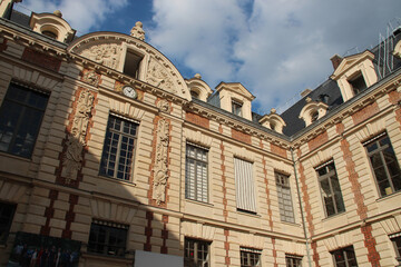 french national library (bnf richelieu) in paris (france)
