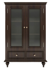 2 doors glasses brown cupboard transparent. Png