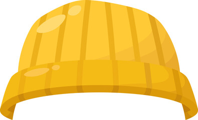 Knitted Yellow Hat Element